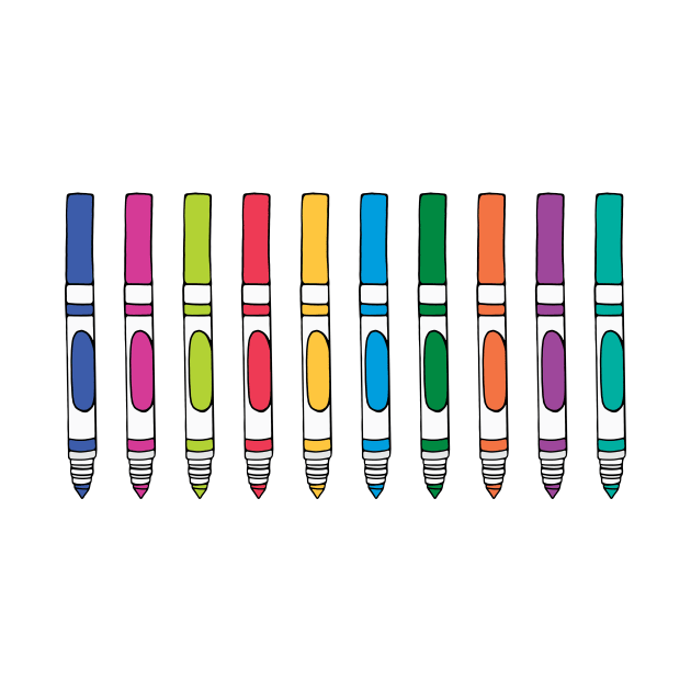 Colorful Marker Set by murialbezanson