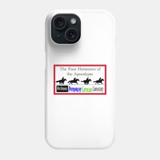 Four Horsemen of the Apocalypse - Red Border - Front Phone Case