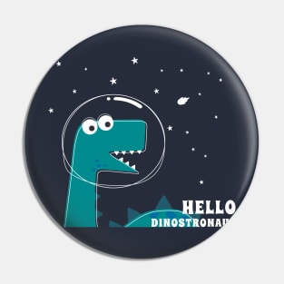 Cute Astronaut dinosaur. Pin