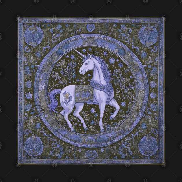 Unicorn Medieval tapestry Renaissance fair, celtic, history, middle ages, fantasy by Aurora X
