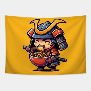 Hungry Samurai Kawaii Tapestry