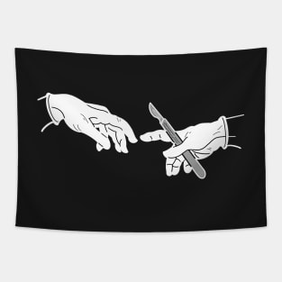 Creation of a surgeon - Black Edition Tapestry