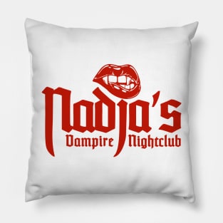 Nadja's Nightclub Red Pillow