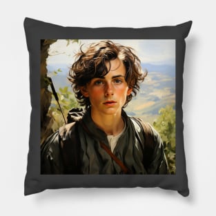 Painting of Timothee Chalamet Pillow