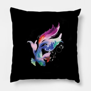 beautiful colour betta fish Pillow