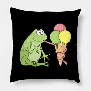 Frog with Icecream Pillow