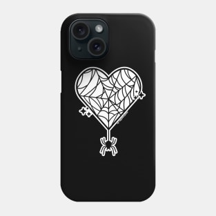 Spiderweb Heart Phone Case