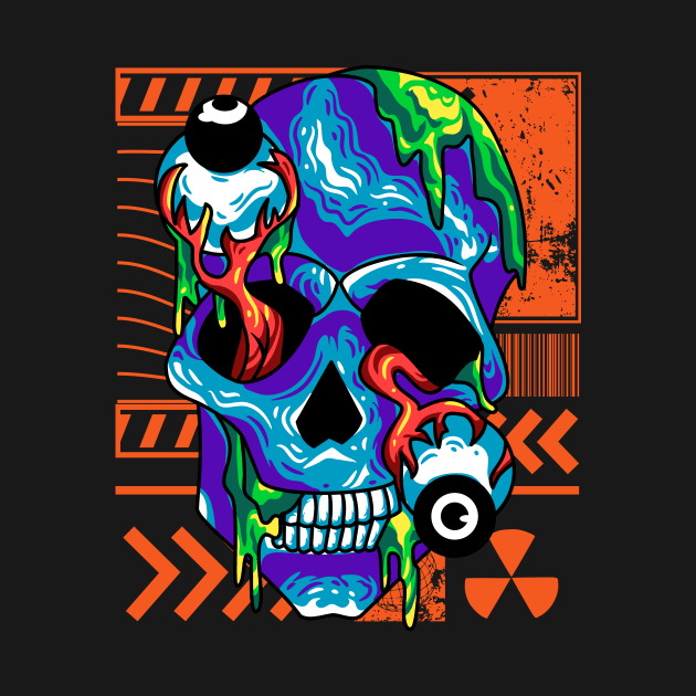 skulls and streetwear by Ihsanmtsm Illustration