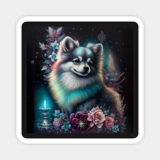 Spiritual Pomsky Magnet