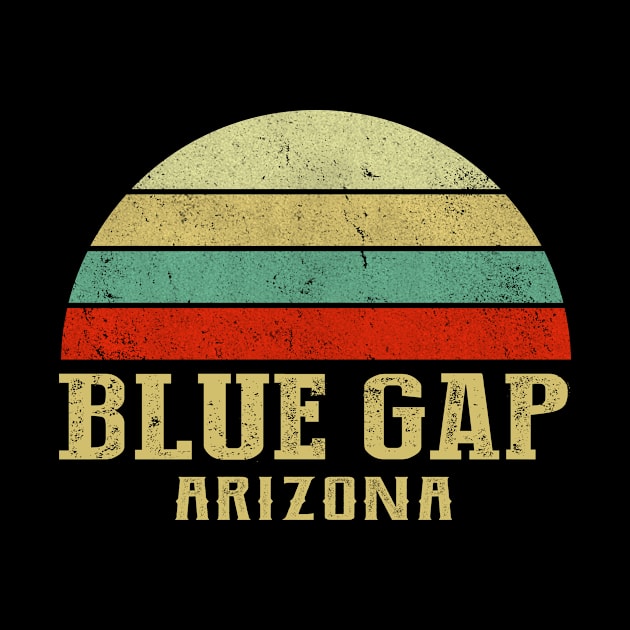 Blue Gap Arizona Vintage Retro Sunset by Curry G