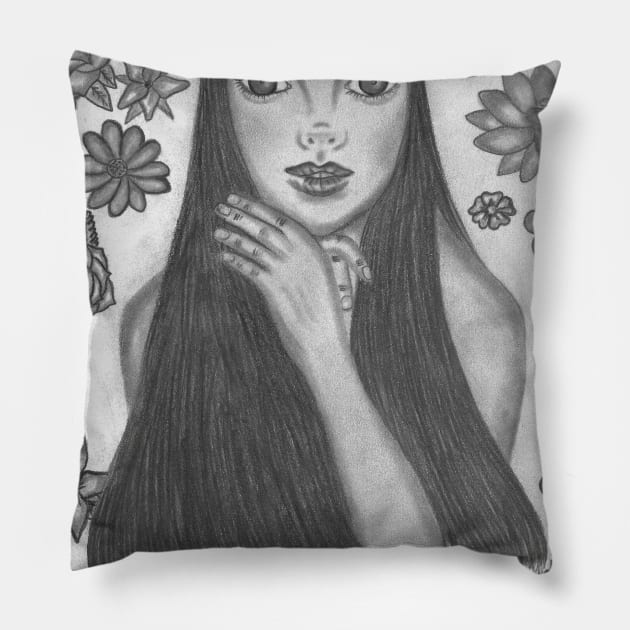 Flower girl Pillow by ArtbySarahJ