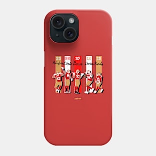 49ers : George kittle x Nick bosa x Deebo samuel x Brock Purdy x Christian mccaffrey Phone Case