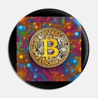 Bitcoin colorful Pin