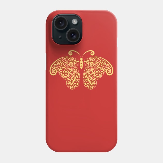 Cool Butterfly Pattern Artwork Phone Case by PatrioTEEism