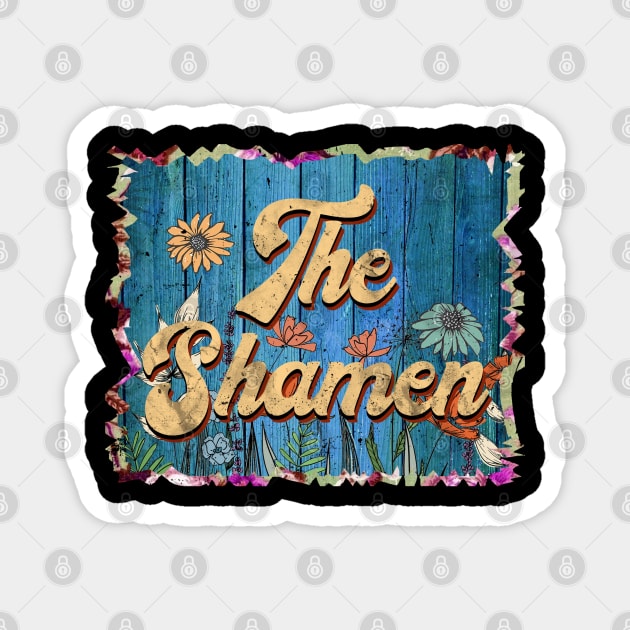 Vintage Shamen Name Flowers Limited Edition Classic Styles Magnet by BilodeauBlue