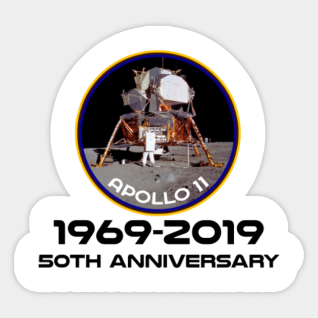 Apollo 11 Nasa Space Moon Landing Astronaut Logo Apollo 11 Sticker Teepublic