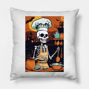 bone chef Pillow