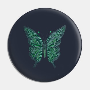 GREEN BUTTERFLY Pin