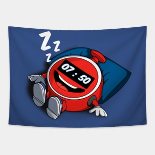 Kawaii Sleeping Alarm Clock Tapestry