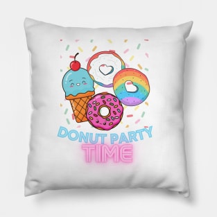 Rock Donut Party Time Pillow