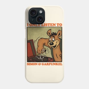 I Only Listen To Simon & Garfunkel / Retro Comic Design Phone Case