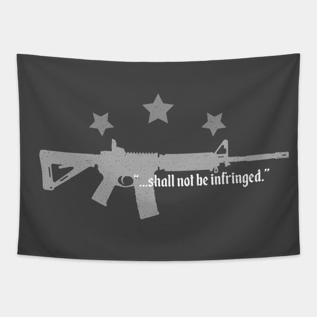 Shall Not be Infringed v2 (Distressed) Tapestry by BluPenguin