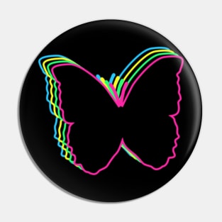 Butterfly 80s Neon Pin