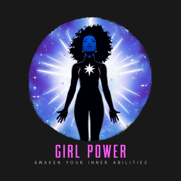 Girl Power Super Heroine by Tip Top Tee's