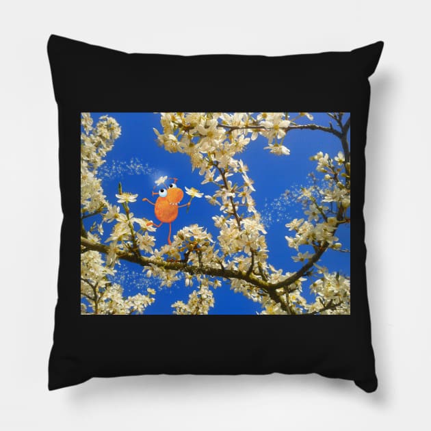 springcreature sprinkling springness Pillow by Claske