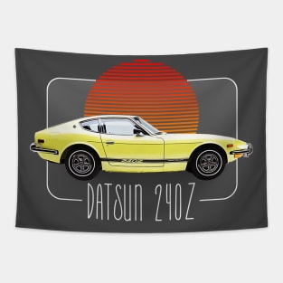 Datsun 240Z Retro Classic Car Lover Design Tapestry