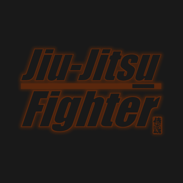 BJJ Brown Belt Jiu Jitsu Fighter by eokakoart