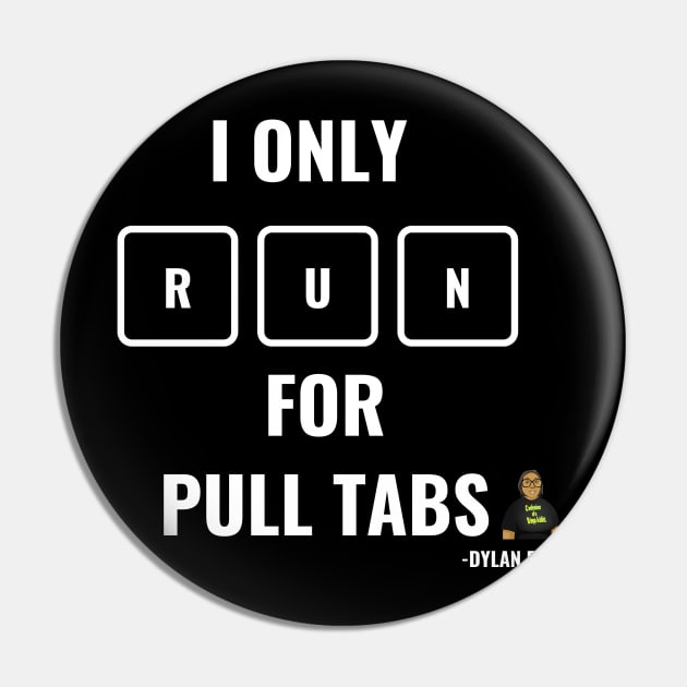 Running for Bingo Pull Tabs Tee Pin by Confessions Of A Bingo Addict