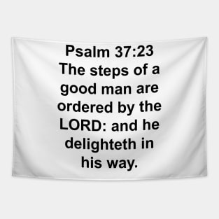 Psalm 37:23  King James Version (KJV) Bible Verse Typography Tapestry