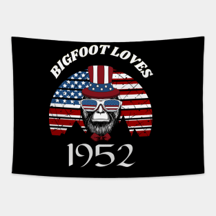 Bigfoot loves America and People born in 1952 Tapestry