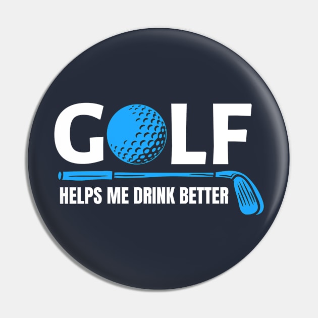 Funny Golfing Pin by DB Teez and More