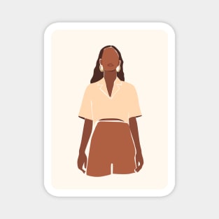 Strong Women Minimalistic Illustration Magnet