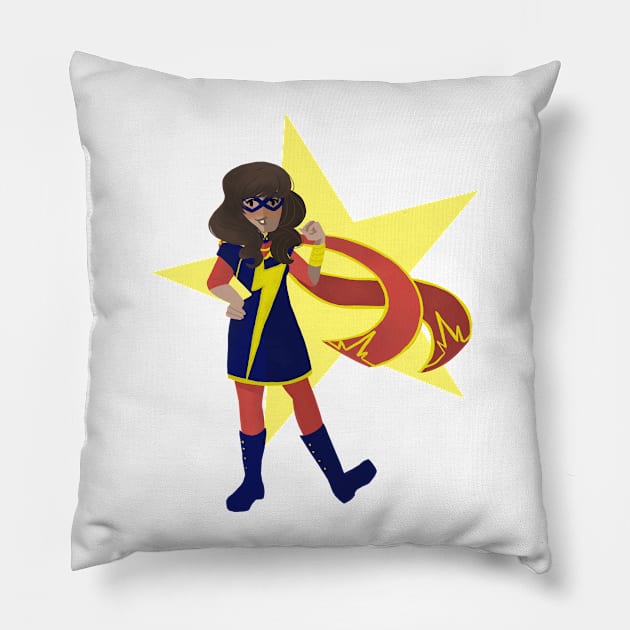 Ms. Marvel Pillow by shelbywolf