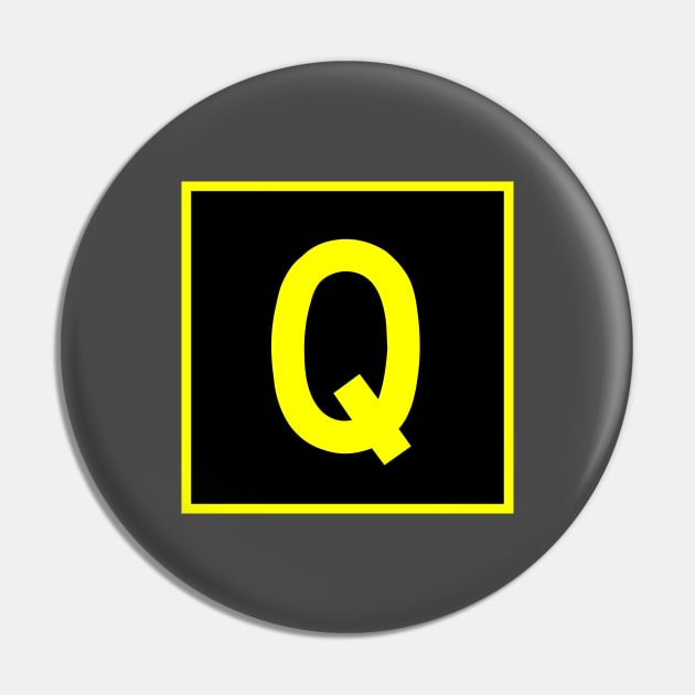 Q - Quebec - FAA taxiway sign, phonetic alphabet Pin by Vidision Avgeek