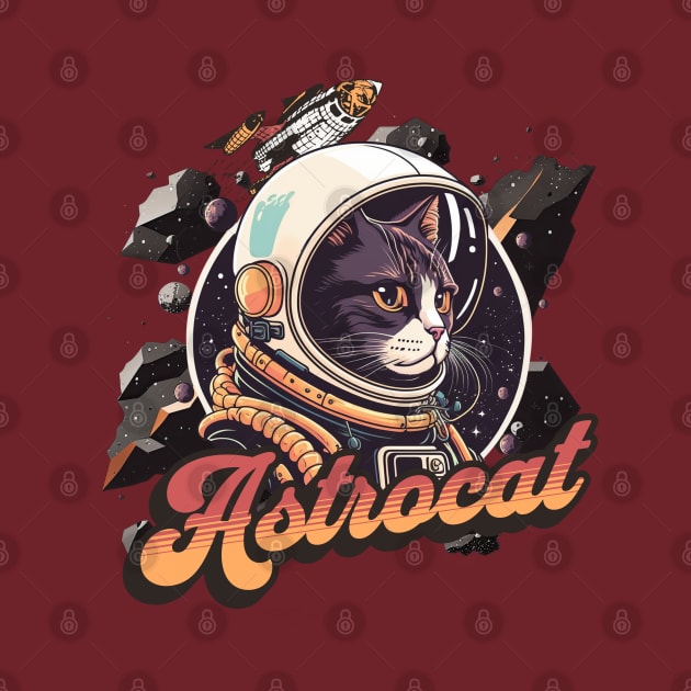 Astrocat - Stellar Space Explorer Illustration by KittyKanvas Creations