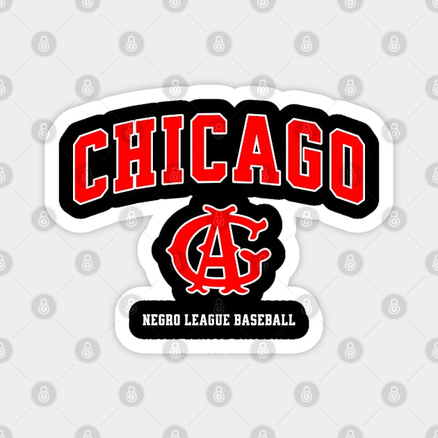 The Chicago American Giants Negro League Baseball Magnet by UrbanLifeApparel