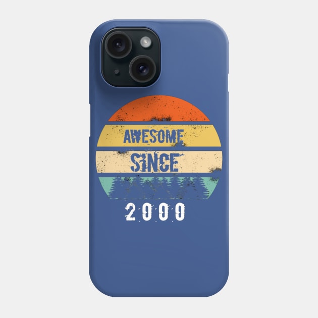 Awesome Since 2000 20th birthday gift shirt Phone Case by FouadBelbachir46