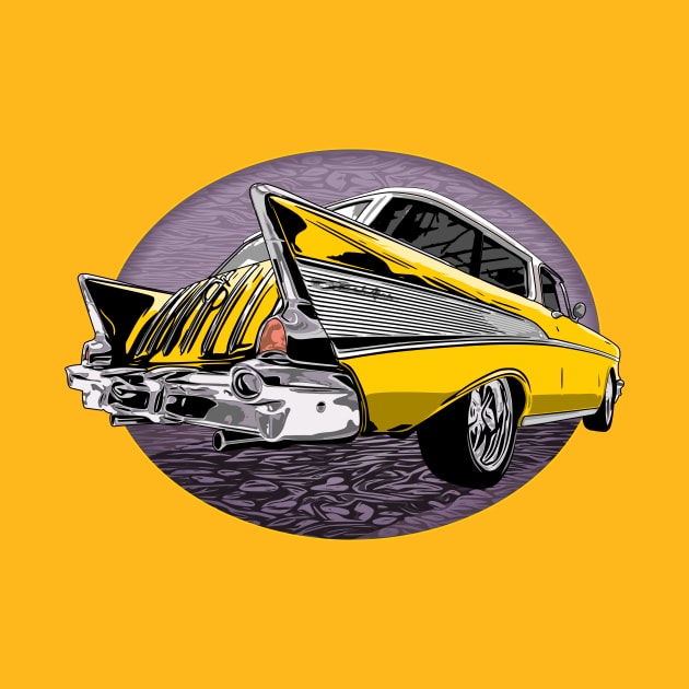 Yellow 57 Chevrolet Nomad by ZoeysGarage