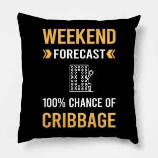 Weekend Forecast Cribbage Crib Pillow