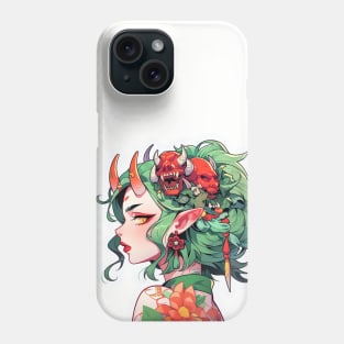 Emerald Asian Demon Phone Case