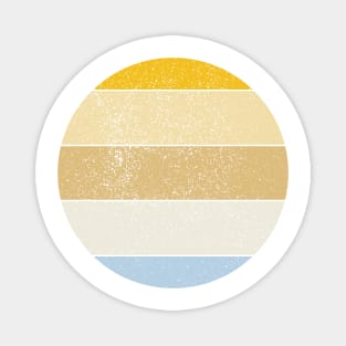 Abstract Pastel Vintage Beachy Inspired Sunset Magnet