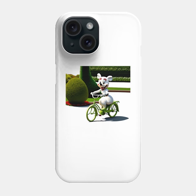 Hamster on bicycle Phone Case by sweetvision