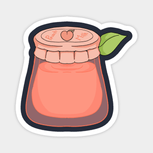 fresh peach milk Magnet