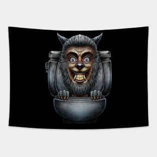 Horror toilet Monster #45 Tapestry