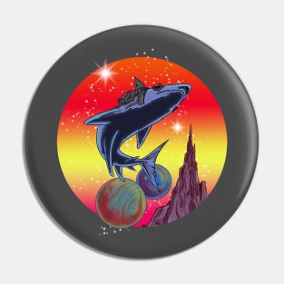 Space Shark Pin