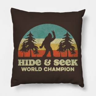 Bigfoot, Hide & Seek World Champion - RETRO Pillow